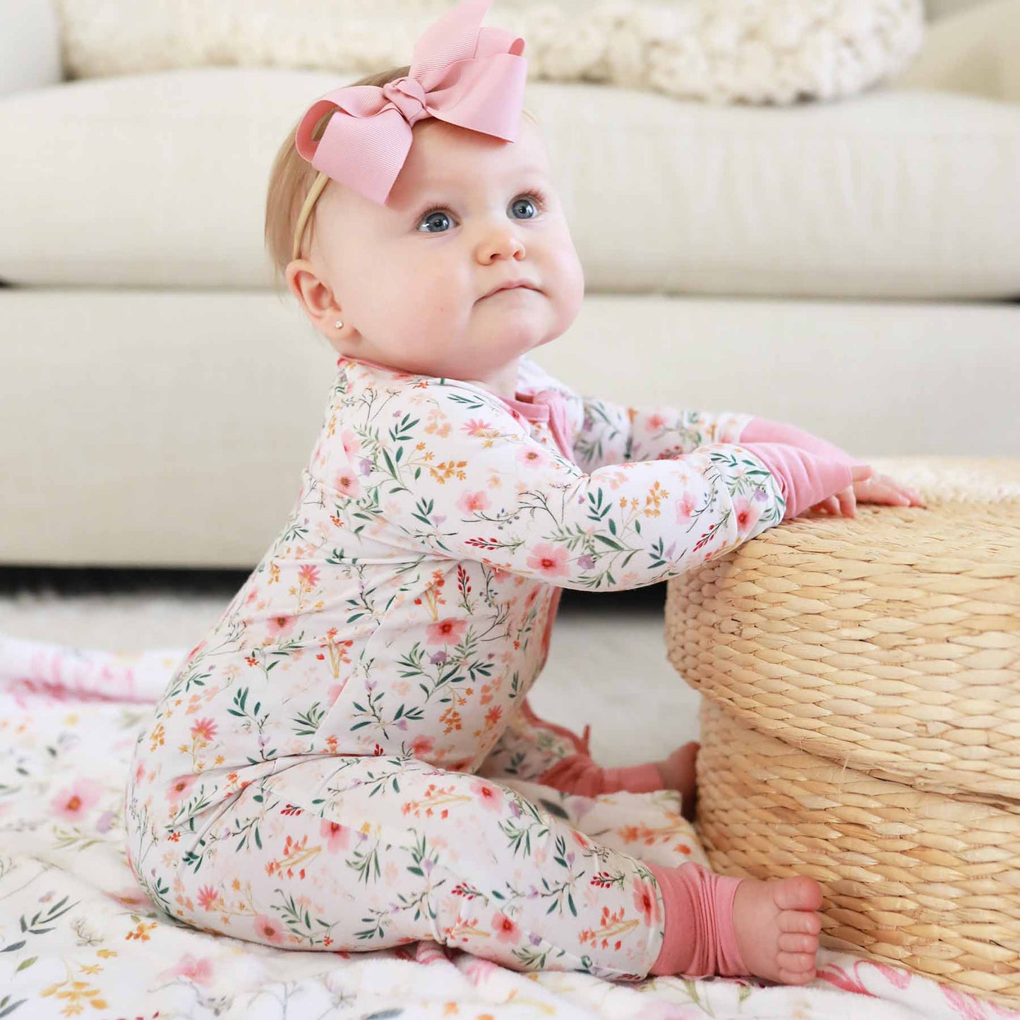 Winnie's Wildflowers Convertible Zip Romper