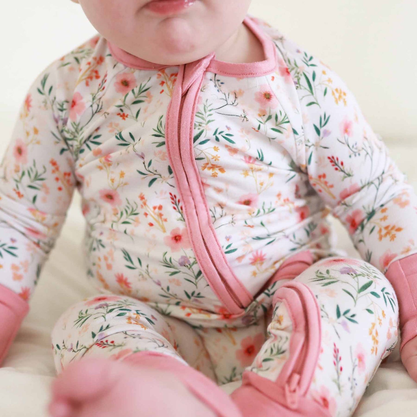 Winnie's Wildflowers Convertible Zip Romper