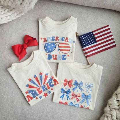 America Graphic Bodysuit | Natural