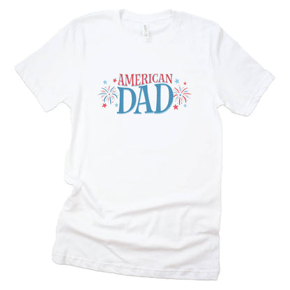American Dad Fireworks Graphic Tee | White
