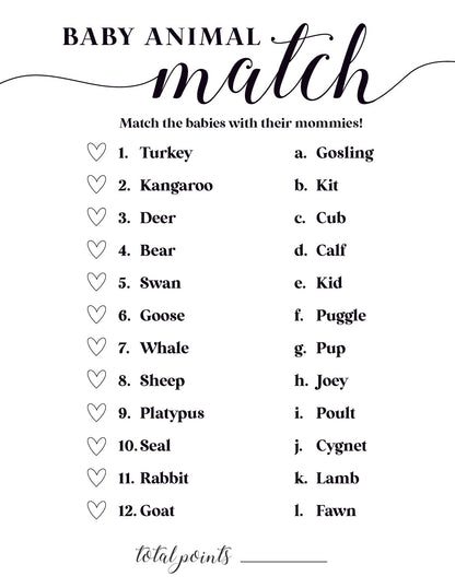 Baby Shower Games - Free Baby Shower Digital Download