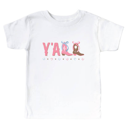 Y'all Kids Graphic Tee | White