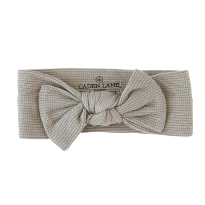 Waffle Knit Large Bow Headwraps