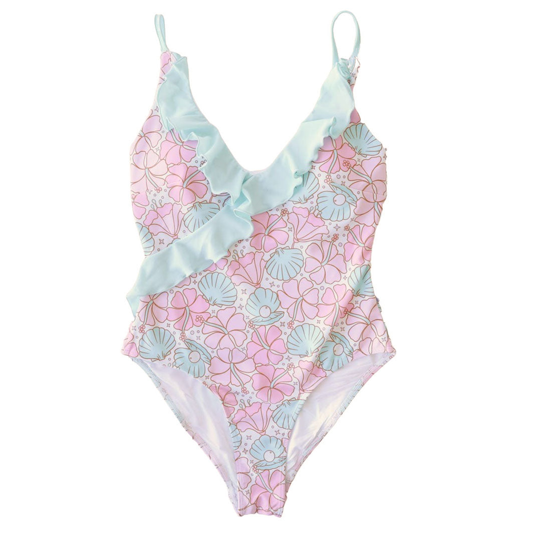 Women's Ruffled One-Piece Swimsuit | All Prints