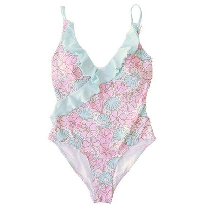 Women's Ruffled One-Piece Swimsuit | All Prints