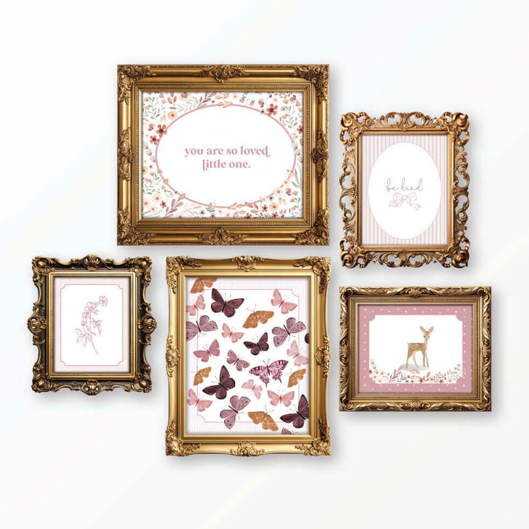 Wildflower Bundled Digital Nursery Wall Art