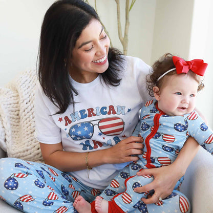 American Mama Graphic Tee | White