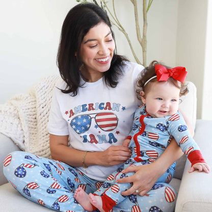 American Mama Graphic Tee | White