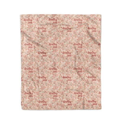 Autumn Blooms Personalized Kids Blanket