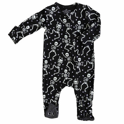 Baddie Bones Zipper Footie