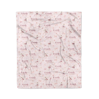 Ballet & Bows Personalized Kids Blanket