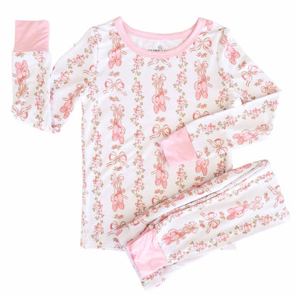 Ballet Blossoms Two Piece Pajama Set