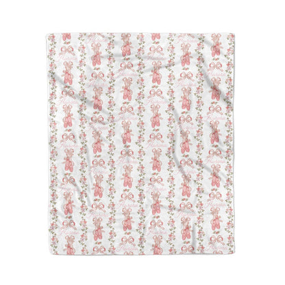 Ballet Blossoms Personalized Kids Blanket