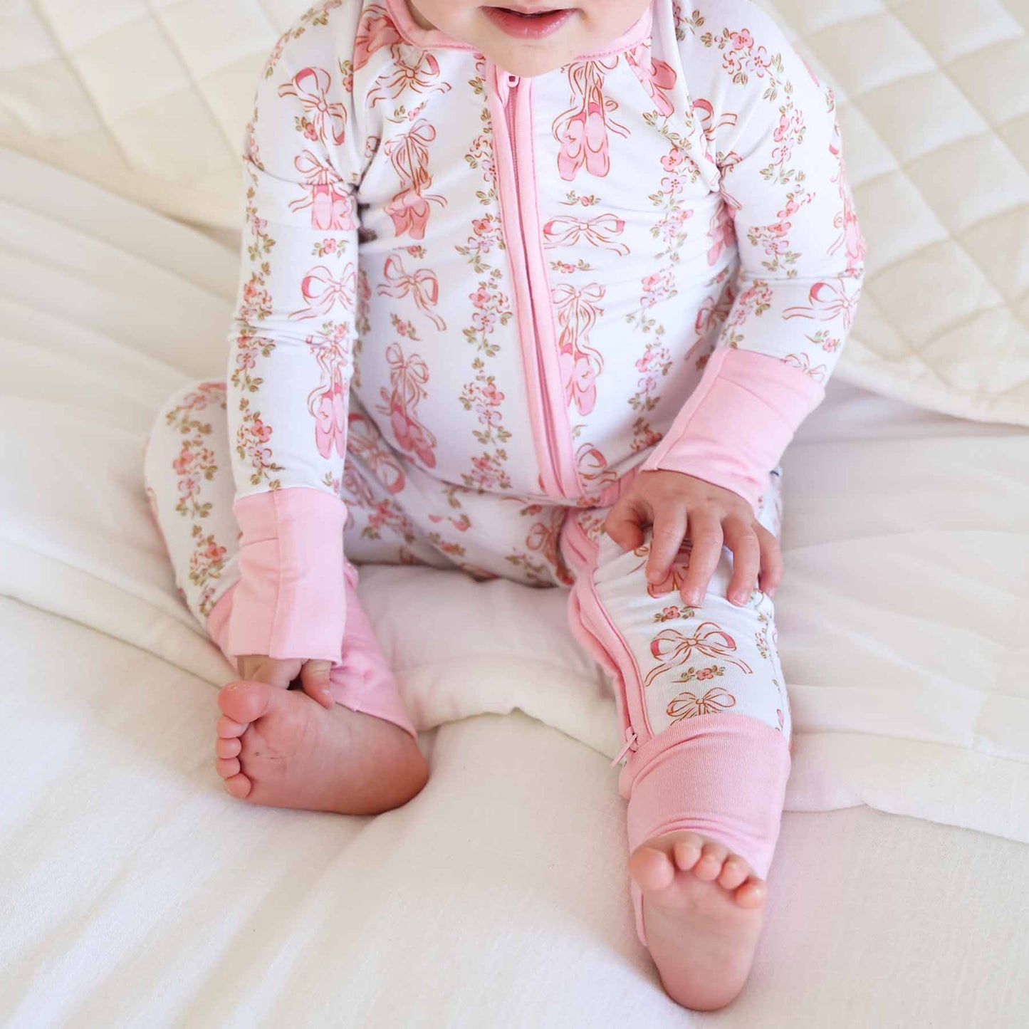 Ballet Blossoms Convertible Zip Romper