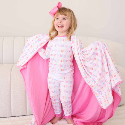 Big Sister Double Sided Bamboo Blanket
