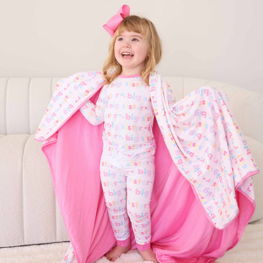 Big Sister Double Sided Bamboo Blanket