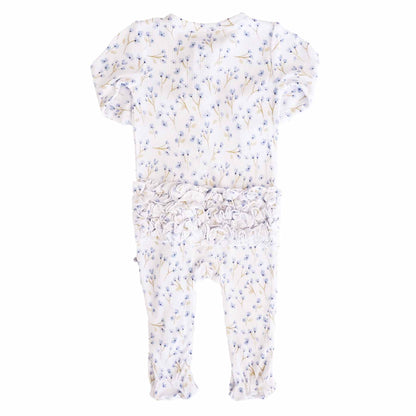 Bamboo Waffle Zipper Footies | Printed