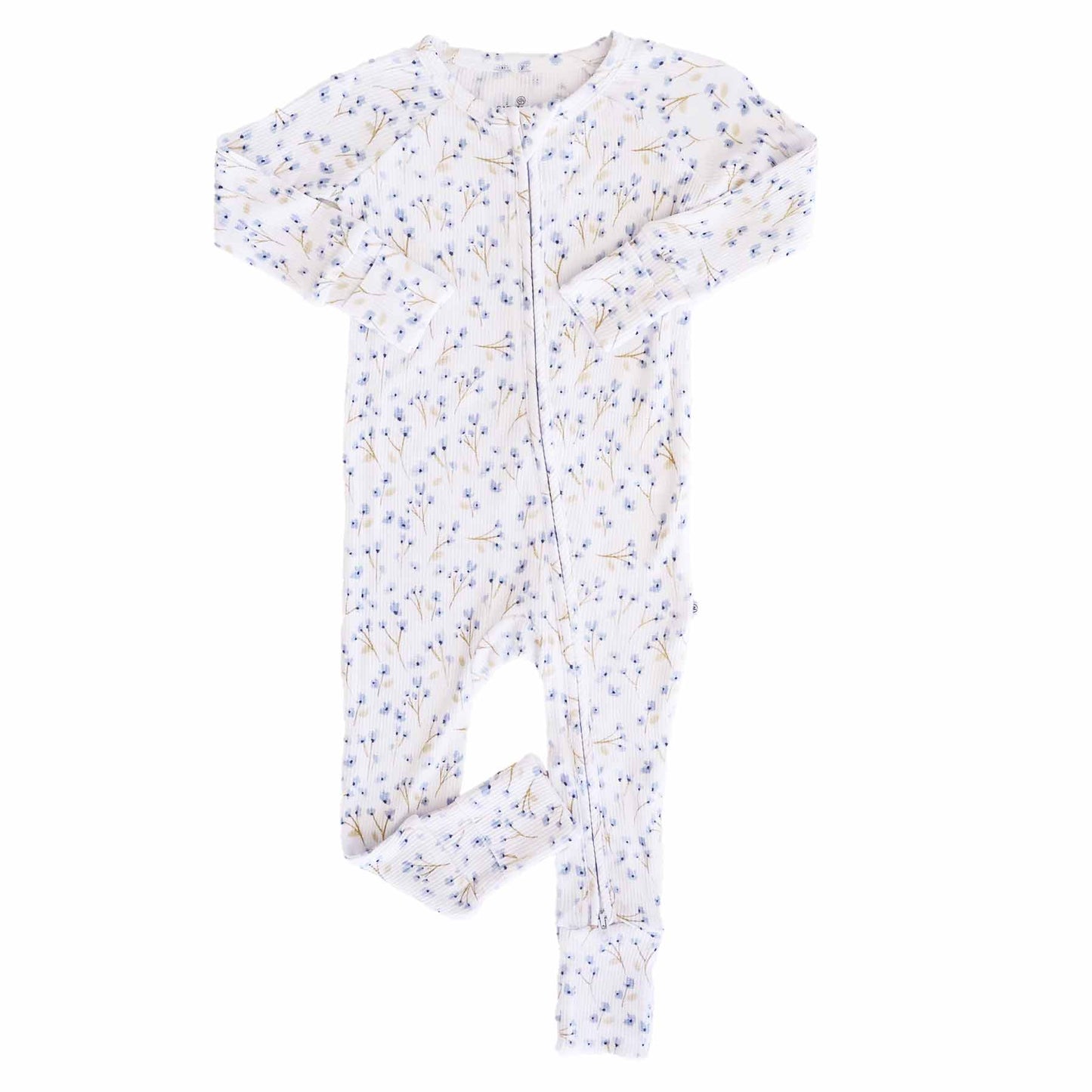 Blake's Blooms Waffle Bamboo Convertible Zip Romper