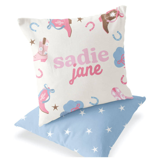 Boot Scootin' Personalized Accent Pillow