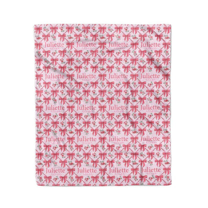 Bow Besties Personalized Kids Blanket
