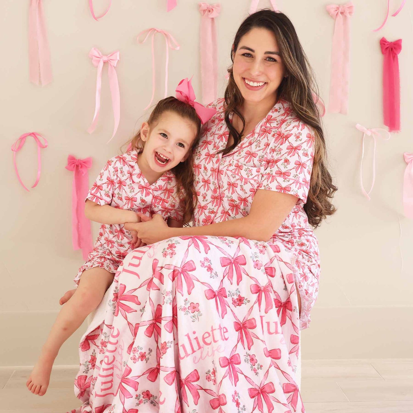 Bow Besties Personalized Kids Blanket