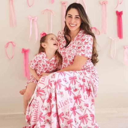Bow Besties Personalized Kids Blanket