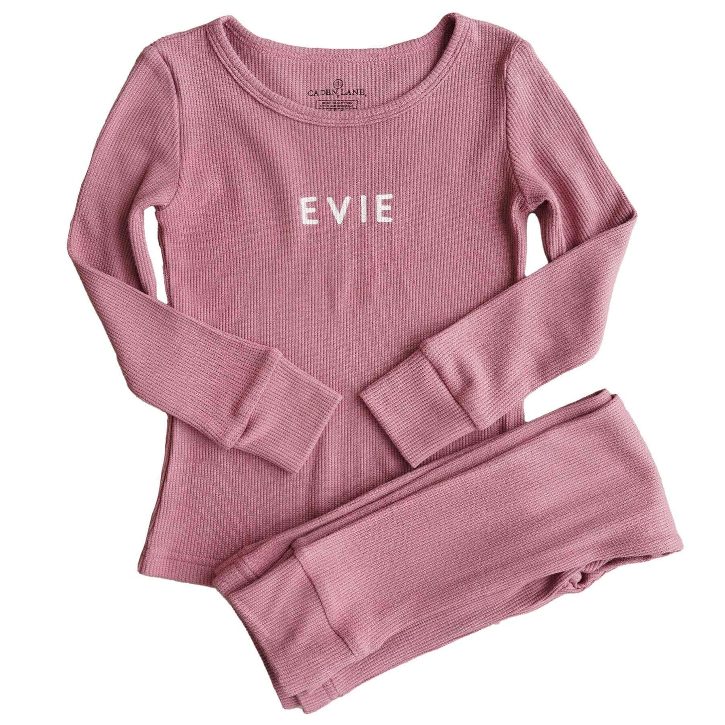 Bamboo Waffle Personalized Two Piece Pajama Sets