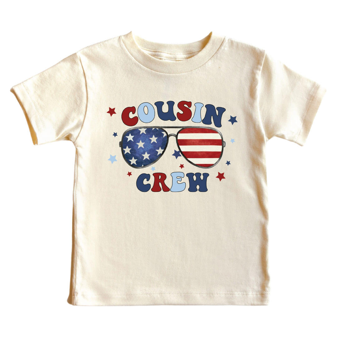 American Cousin Crew Kids Graphic Tee | Natural