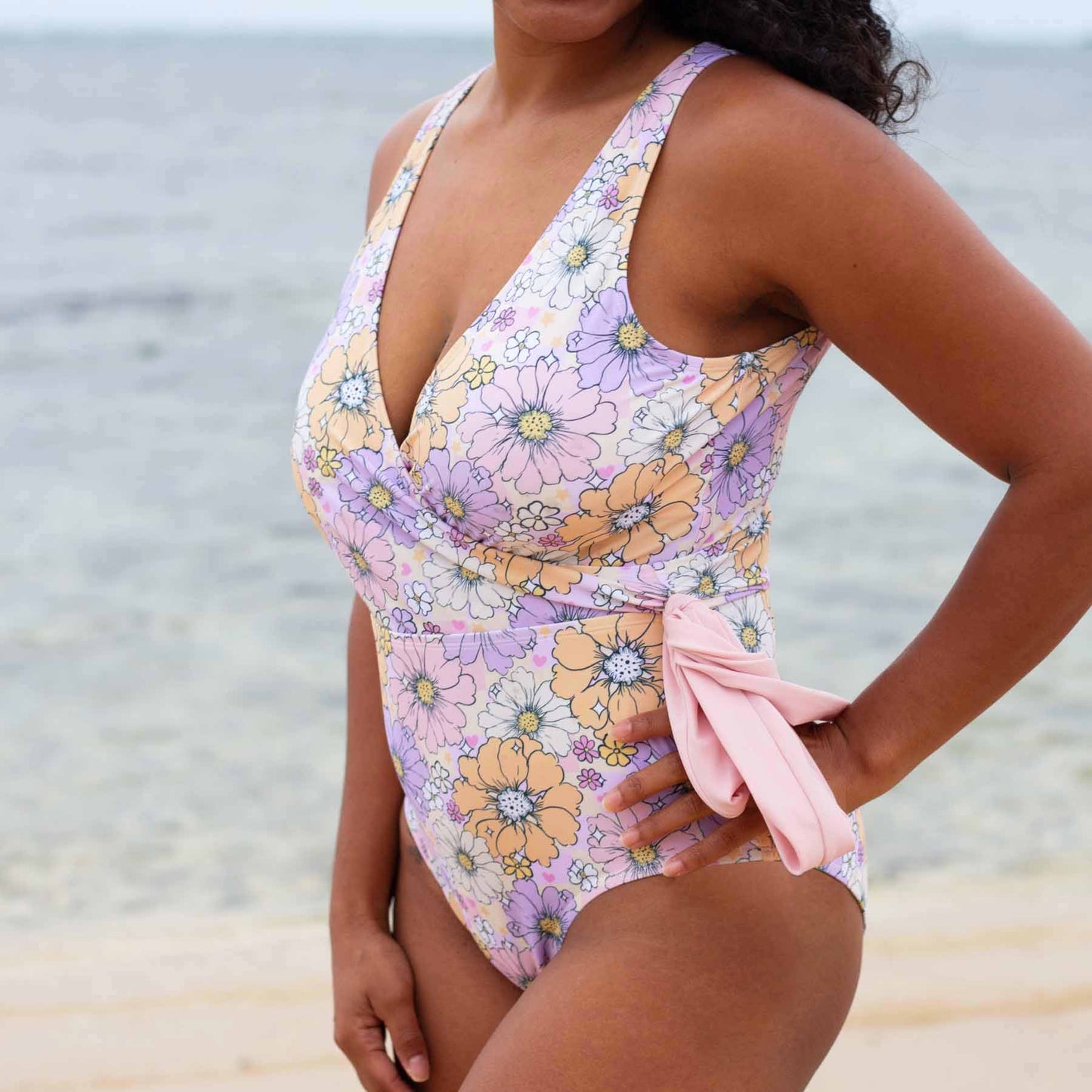 Women's Criss Cross One-Piece Swimsuit | All Prints