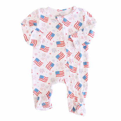 4th of July Zipper Footies