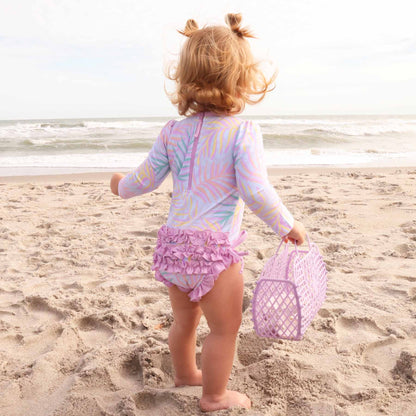 Long Sleeve Rash Guard With Ruffle Bottom | Best Sellers