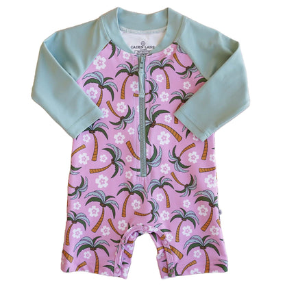 Long Sleeve Rash Guard Swim Romper Shortie | All Prints