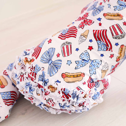 4th of July Zipper Footies