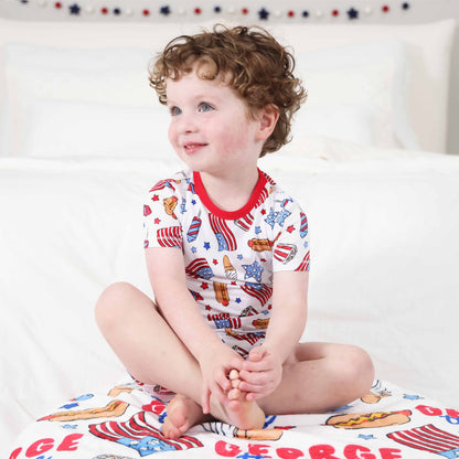 4th of July Two-Piece Short Pajama Sets