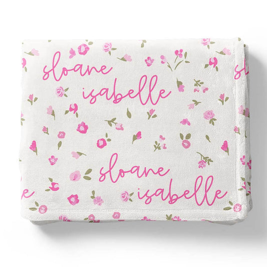 Penny's Posies Personalized Kids Blanket