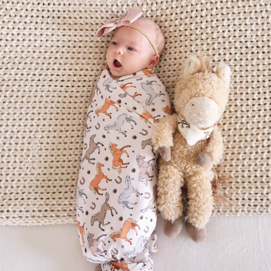 P's Ponies Oversized Swaddle Blanket