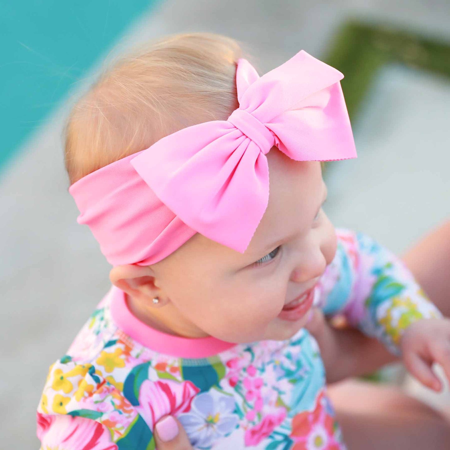 Swim Bow | Pink Blooms