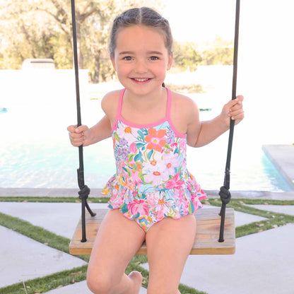 Two-Piece Strappy Tankini | Seaside Blooms