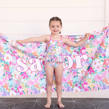 Two-Piece Strappy Tankini | Seaside Blooms