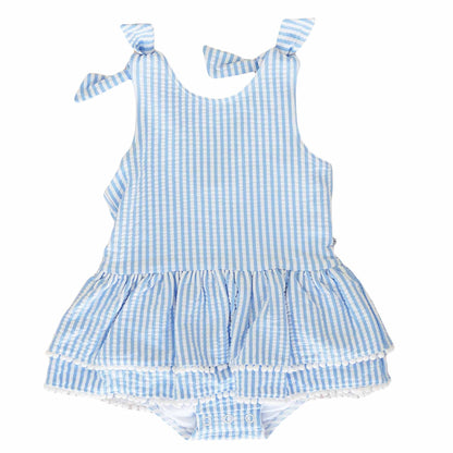 Tiered Skirt with White Pom Trim | Best Sellers