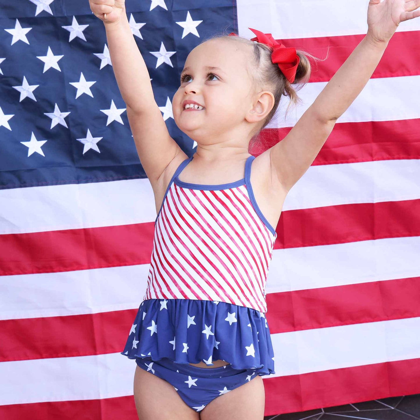 Two Piece Strappy Tankini | Star-Spangled Summer