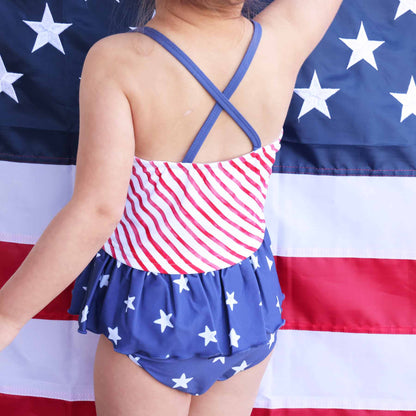 Two Piece Strappy Tankini | Star-Spangled Summer
