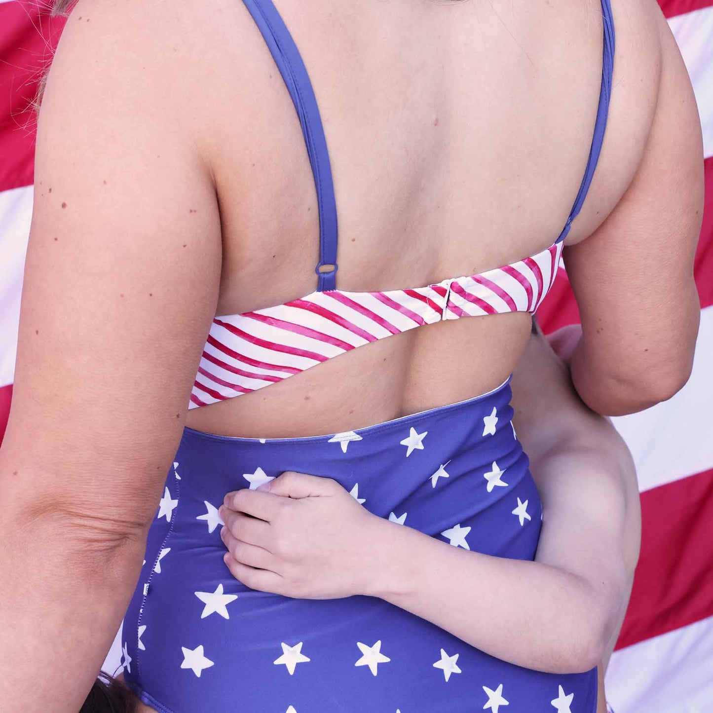 Women's Ruched Cutout One-Piece Swimsuit | Star-Spangled Summer