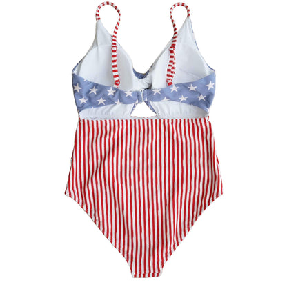 Women's Ruched Cutout One-Piece Swimsuit | All American