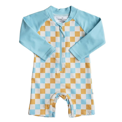 Long Sleeve Rash Guard Swim Romper Shortie | All Prints