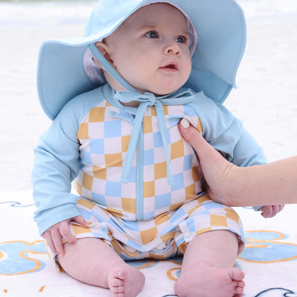 Long Sleeve Rash Guard Swim Romper Shortie | All Prints
