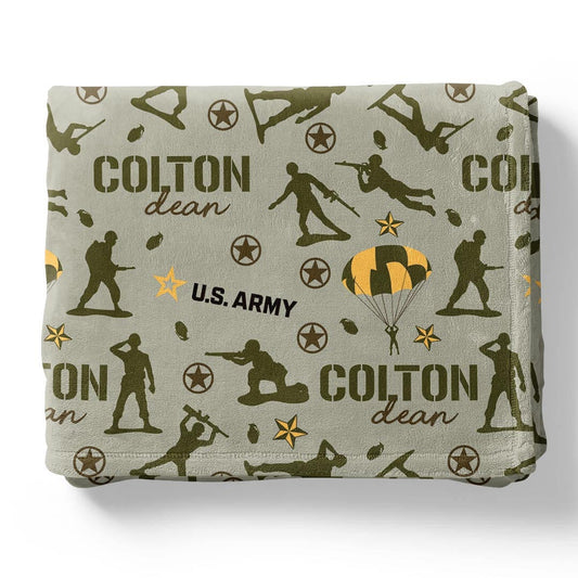 U.S. Army Personalized Kids Blanket