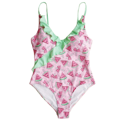 Women's Ruffled One-Piece Swimsuit | All Prints