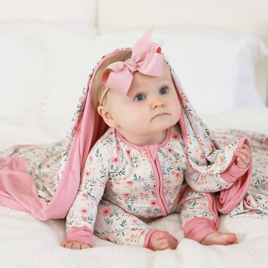 Winnie's Wildflowers Double Sided Bamboo Blanket