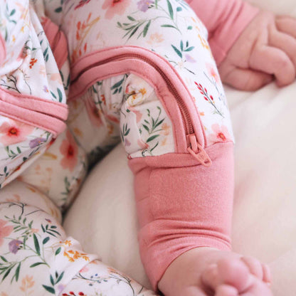 Winnie's Wildflowers Convertible Zip Romper